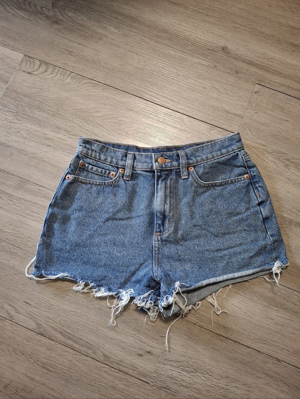 Vs Pink Denim Cut Off Shorts Sz 26